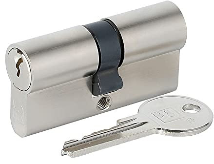 Bombin Cerradura Seguridad,Bombin Cerradura Estándar Universal Cobre Block Core Security Gate Indoor Lock Core C6 Series 60mm (30-30mm) -120mm (60-60mm) Cilindro Core (Size : 100(50knob 50MM))