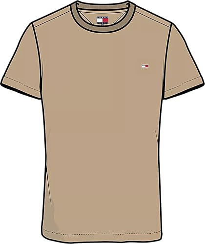 Tommy Jeans Camiseta de Manga Corta Hombre Jersey tee Slim Fit