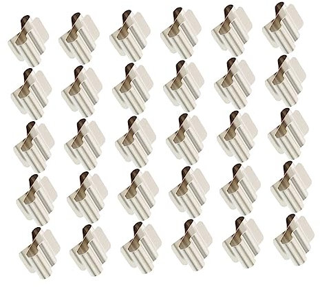 SOLUSTRE 30pcs Solar Cable Clips Wire Clamps Photovoltaic Panel Cable Clips for Solar Panel Frame Electrical Wire Management