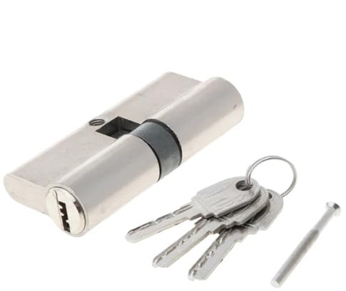 CKryzillix Bombin Cerradura Seguridad Cerradura de Puerta de Metal, Cilindro de Repuesto, Cerradura Interior de Seguridad antirrobo Cilindro Cerradura Seguridad(90mm)