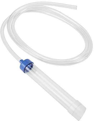 Hominas Changeur d'eau pour Aquarium, Pompe Aspirateur Aquarium avec Tuyau en PVC de 1,5 m pour Changement d'eau/Sable de Filtre de Les Aquariums de Petite Taille