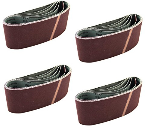 24 x bandslippapper 105 x 620 mm korn 40/60/80/100/120/150