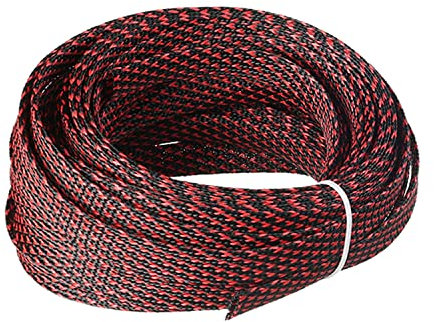 Othmro Manchon de Câble Gaine 10M Souple, Gaine Câble Tressée Extensible, Gestion des Câbles Rangement Tressée Fendue en Pet, Gestion de Câble Réglable, Protection Gestion des Câbles pour TV, PC, USB