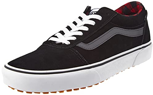 Vans Herren Ward VansGuard Wildleder Schwarz Rot Kariert 42