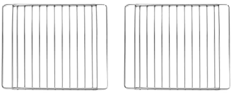 MIRTUX 2 x griglia - Griglia per forno. Modello universale Larghezza: 32 cm e lunghezza estensibile regolabile da 35 cm (misura minima) a 56 cm (misura massima).