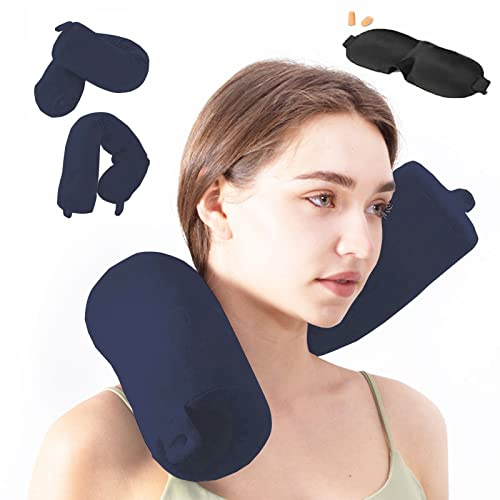 Hxcxrst Travel Pillow-Twist Memory Foam Neck Pillow Support Pillow, Used for Neck, Chin, Waist and Leg Support-Suitable fo Airplanes, Buses, Trains.