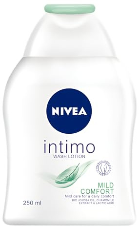 NIVEA Intimo Liquid Soap Gel 250 ml Mild Comfort Gently Cleanses, for Intimate Hygiene Alcohol Free Sensitive Skin Chamomile Extract, Jojoba Oil and Lactic Acid Formula (Pack of 6)