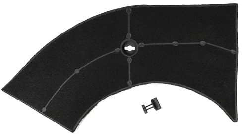 vhbw Filtre à charbon actif compatible avec Whirlpool AKR 658 AV, AKR 658 WH, AKR 684/1X, AKR 684/NB hotte aspirante - 28 x 13,3/9,5 x 2,6 cm