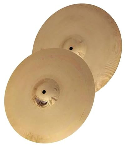 2 St Bronslegering Cymbaler 14 Hihat Cymbal För Slaginstrument Trumset Trumcymbaler kit
