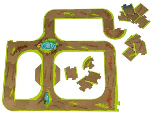 Verkehrsteppich-Straßenbausatz Landwirtschaft, rutschfest, 44 Teile | Wiemann Lehrmittel