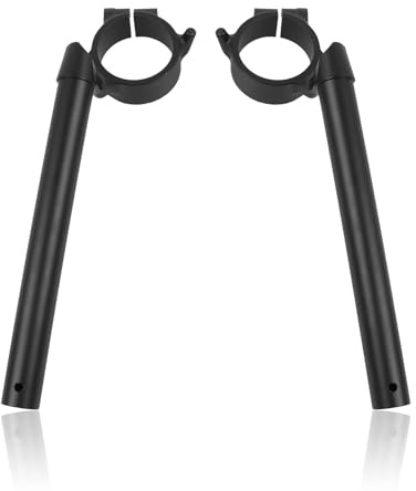 HAONEL 49mm Clip On Handlebars Replacement for Honda CBR1000RR 2014-2016 Left & Right Aluminum Motorcycle 7/8 Clip On Fork Tube Handlebars