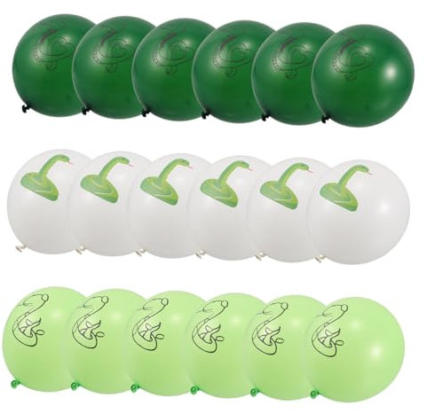 DECHOUS 18Stücke Schlangen Luftballons Für Party Dekoration Schlangen Themen Ballons Party Ballon Anhänger Gastgeschenke Für Schlangen Party Und Ball Events