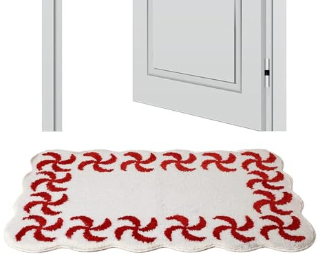 Générique Kryddmatta - 60 x 35 centimeter söt och mjuk halkfri juldörrmatta - vintergolvmatta för och badrum | för entré, dusch, sovrum, vardagsrum och