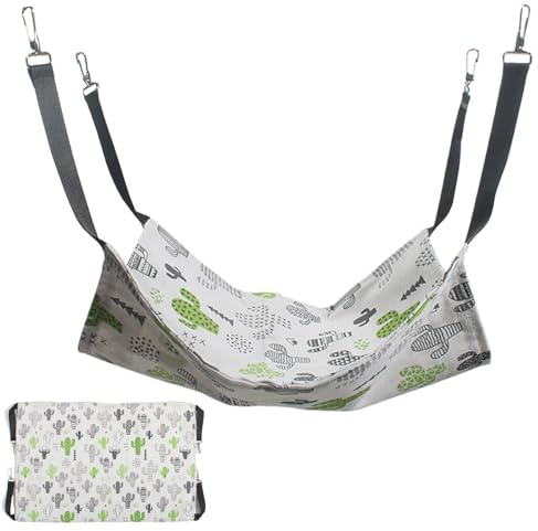 Hamaca de Gato para Jaula | Accesorios para Mascotas y Transpirables, Hamaca de Ventana para Gatos Cama Caliente de Invierno | para Gatito, hurón, Conejo, hámster, ratón, hogar, Exterior