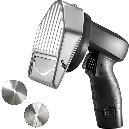 Commercial Electric Doner Kebab Slicer - Cordless Meat Slicer Machine with Adjustable Thickness Stainless Cutter for Restaurant BBQ Wireless
