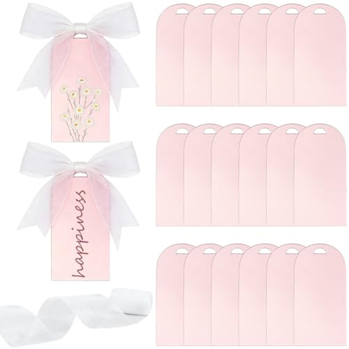 BEAMARKER 20 pz Segnaposto A Specchio In Acrilico, Segnaposto Da Tavolo In Oro Rosa Da 3.5 x 1.8 pollici, Segnaposto per Matrimonio, Cartellini Vuoti Fai Da Te con Nastro per Centrotavola di Compleann