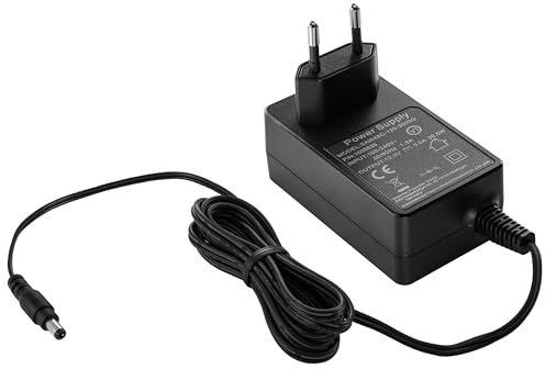 Poppstar - Bloc d‘Alimentation AC DC, Adaptateur Secteur 12V 3A (fiche pour l'UE, 3000mA, 5,5/2,5 mm), pour boîtier de Disque Dur Externe, Station d'accueil etc. 150cm