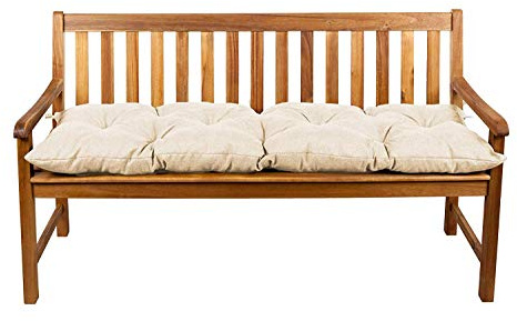Gutekissen® Cojines para Bancos – Cojines Exterior para Banco jardín LS (110x50 Creme)