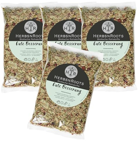 Erkältungs-Tee • auch zum Inhalieren • Erste Wahl • hoher Wirkstoffanteil • ähnlich Schwedenkräuter • HerbsnRoots • 4x210g