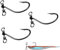 Drop-Shot-Angelhaken mit Drop-Shot-Rig und Drehgelenk, Drop-Shot-Angelhaken für Barsch, Barsch, 30 Stück