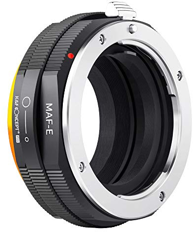 K&F Concept Lens Mount Adapter Compatible for Sony Alpha Minolta AF A-Type Lens to NEX E-Mount Mirrorless Camera with Matting Varnish Design