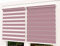 TROYAHOME® Doppelrollo Klemmfix Ohne Bohren Duo Rollo Fenster Rollo Easyfix (Rosa Puder, 105 x 150 cm (Stoffbreite 102 cm)