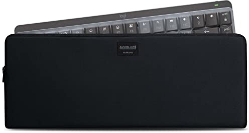Adore June Keeb Pro Custodia compatibile con Logitech MX Mechanical Mini, Pratica borsa in tessuto per trasportare la tua tastiera, Nero