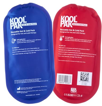 Koolpak Luxury Hot & Cold Reusable Pack Oval - 12.5 x 25.5cm