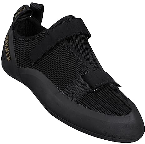 Nordcore Scarpette Arrampicata Scarpe Trekking Uomo e da Donna Leggere e Traspiranti - Scarpe da Trekking con Chiusura a Doppio Cinturino - Scarponi da Montagna Antiscivolo per Uomo e Donna Nero 45 EU