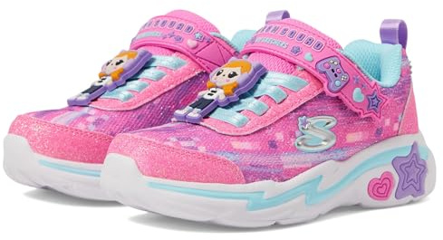 Skechers Twinkle Sparks Ombre Flutter - Scarpe da Ginnastica Ragazze, Pink,