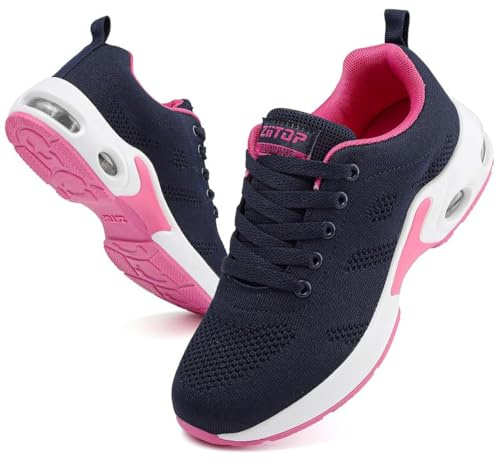 Zapatillas Deportivas Mujer con Colchón de Aire Casual Sneakers Zapatillas de Correr para Mujeres Transpirables Zapatos de Ligero Running Fitness Cómodo Calzado Deportivo