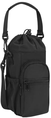 Porte-bouteilles d'eau, sac de bouteille portable, sac isotherme pour bouteilles, équipement d'extérieur en tissu Oxford imperméable, pochette de rangement de grande capacité, léger, voyage, randonnée