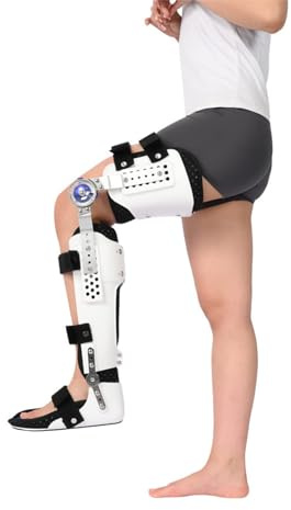 Ortesis de cadera, tobillo y pie, rodillera ajustable, tobillera y pie, rodillera plegable, inmovilizador de rodilla, poscirugía, fractura ortopédica de pierna de rótula, rodillera con bisagras