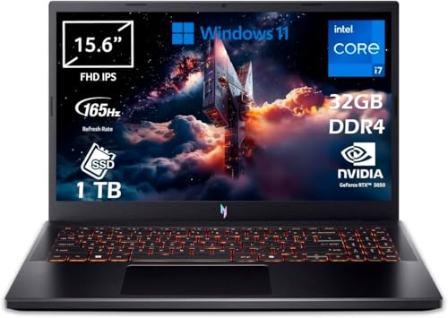 acer Nitro V 15 ANV15-52-77F6 Notebook Gaming, NVIDIA GeForce RTX 5050 8 GB GDDR7, Processore Intel Core i7-13620H, Ram 32 GB DDR4, 1 TB SSD, Display 15.6 FHD IPS 165 Hz LED LCD, Windows 11 Home