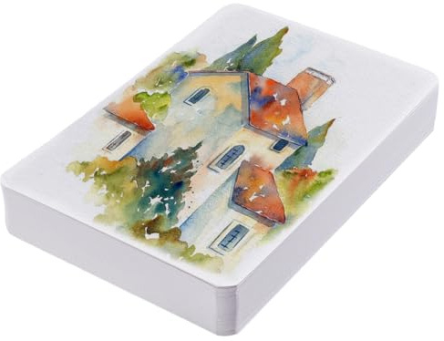 craspire Carnet de Croquis Aquarelle 50 Feuille Format 6x4 Pouces Papier Aquarelle Vierge Portable Format Carte Postale Carnet de Croquis Papier à Dessin Texturé 300g /M² Bloc de Papier pour Artistes