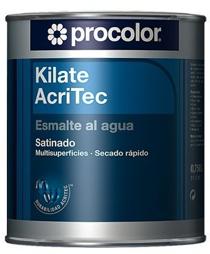 ESMALTE AL AGUA KILATE ACRITEC SATINADO BURDEOS 0,75L
