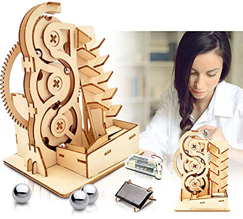 Solar 3D Wooden Puzzle Marble Run Wood Mechanical Puzzle Birthday Gift for Adult Men Women Age 14+ Years Old