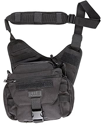 5.11 - Push Pack Bandolera Táctica Discreta – 6L – Diseño Compacto para el Día a Día – Compatible Back-Up Belt System – Nylon 1050D Impermeable y Robusto