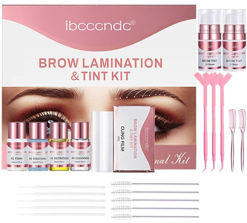 Profesional Brow Lamination,Lifting Cejas para Principiante,Laminación de Cejas Plantillas Reutilizables,para uso en el hogar y el salón,Fácil de usar