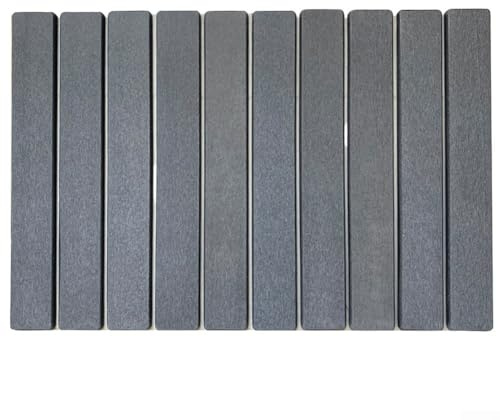 Stor diskmatta, 60 x 39 cm kiselgur jordmatta för köksbänk snabbtorkande livsmedelssäkert material för hem och trädgård (mörkgrå)