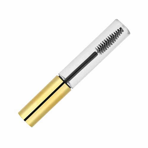 Sorandy 10 Ml Tom Mascara Tube Set, Miljövänlig och Hållbar Mascarabehållare med ögonfransstav för Makeupälskare, Resestorlek, 5 Färger (10 ml ljust guldlock)
