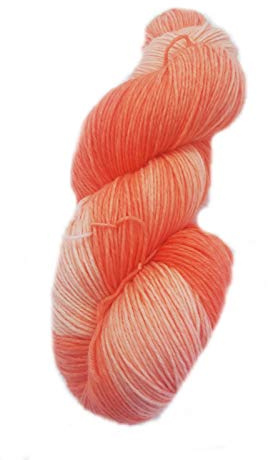 Lana para calcetines, teñida a mano, 6 hebras, 150 g, aprox. 420 m, 75% lana, 25% poliamida, ovillos para tejer, scarlet