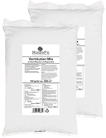 HaGaFe Vertikutier-Mix Rasenreparatur und Regeneration 20 kg (2 x 10 kg)