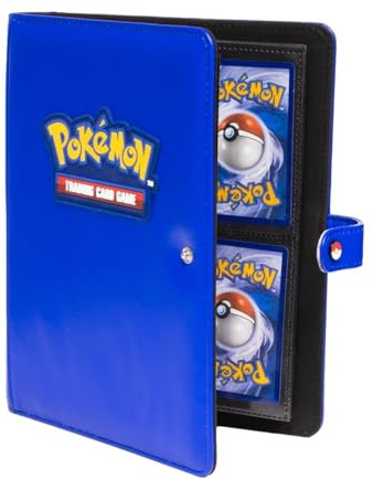 Ultra Pro - Premium Pokémon 4-Pocket Snap Binder, Sleek Premium Secure Protective Card Holder Display Binder for Pokémon Collectors Stylish Storage Solution