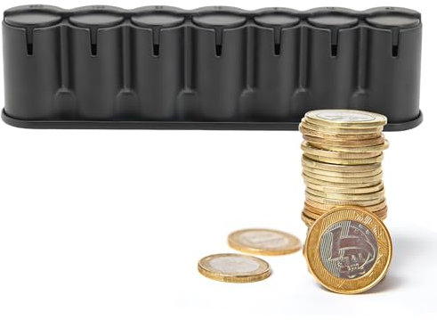 Coin Operator Euro Coins Server Münzspender, 7 Fächer für Kellner, Kellnerin, Taxifahrer, Bus
