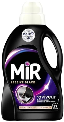 Mir Lessive Liquide Black Main & Machine Formule Unique 3en1, 1.35L