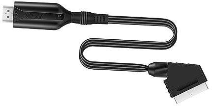 KONTONTY Convertidor Scart Cable Escalador Audio Vídeo Adaptador Estable Compatible Tv Dvd Proyector