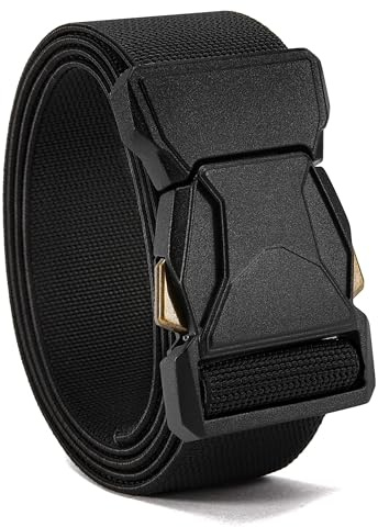 CHAOREN Tactical Belts for Men, Work Belt 1 1/2 Adjustable Nylon Webbing, Ideal for Military, Hiking & EDC Use
