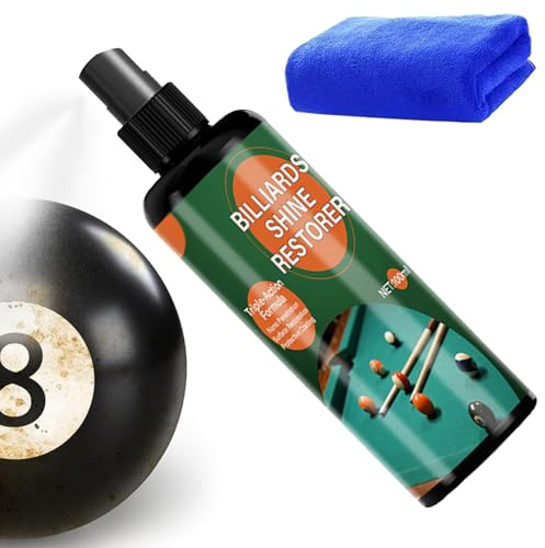 Generisch Billiard Table Cleaner Spray - 100 ml Long-Term Protection Scratch Reduction Spray - Pool Ball Care Spray - For Women, Men & Teenagers
