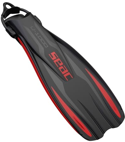 SEAC U-1000 - Aletas de Buceo para Uso recreativo y Profesional, Unisex, Adulto